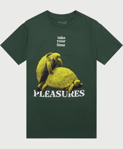 Pleasures T-shirts YOUR TIME TEE Grön